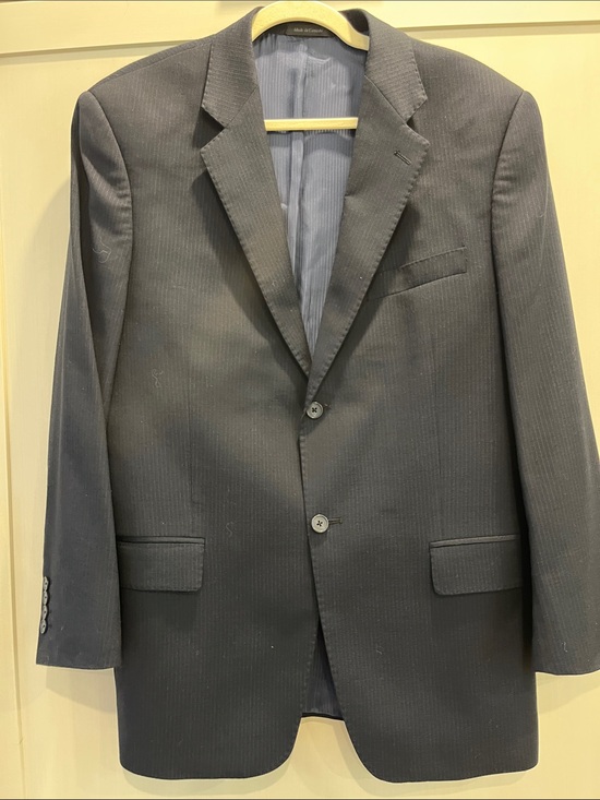 Loro Piana Other - Loro Piana 100% wool fabric Roberto subtle navy striped 2 button Blazer